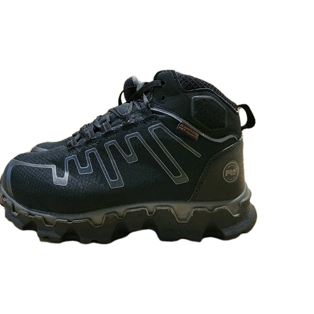 Timberland Pro Powertrain Sport Mens 6M Work Shoes Black Alloy Safety Toe NICE!